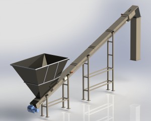 Vis de compactage VTC 210-800 avec trémie 3D